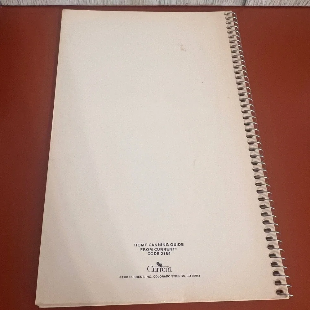 Miriam B Loo's Home Canning Guide 1981 Vintage Spiral Cookbook‎ Current Inc 2184